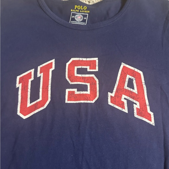 Polo Ralph Lauren 2016 olympic official outfitters T-shirt dress cotton USA 4th - Picture 6 of 8
